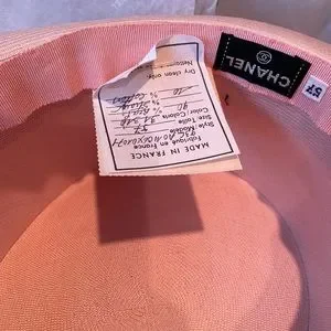 WINTER SPECIAL SALE ‼️ Authentic Vintage Chanel pink straw hat. CHANEL | Accessories | Winter Special Sale Authentic Vintage  main image 4
